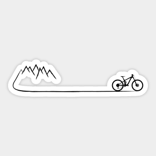 cycling mountain bike mountain biking cyclist MTB Downhill gift Sticker